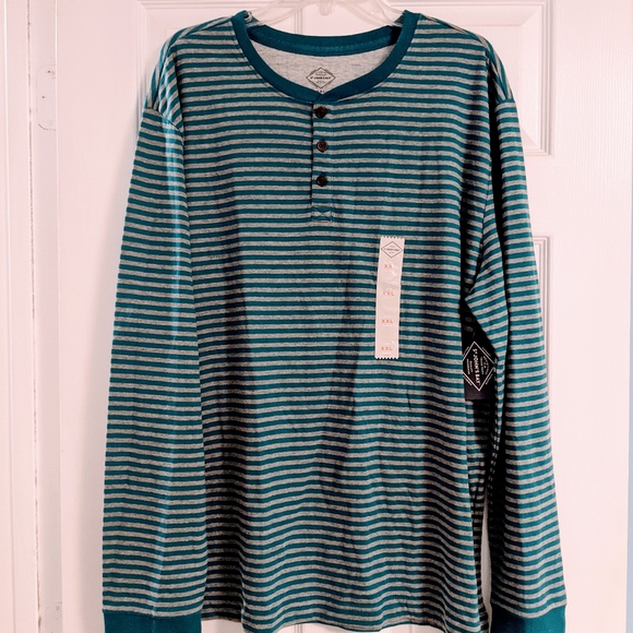 St. John's Bay Striped Long sleeve Shirt - Picture 1 of 5